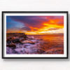 Sydneys best sunrise photography taken from Mistral Point at Maroubra. Framed art photography wall art print.
