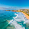 Bombo Beach aerial Kiama. Beautiful South Coast NSW view.