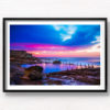 Neon pool maroubra. Purple sunrise at Maroubra.