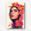 Hawaiian Tropical Flower Lei. Beautiful Hawaiian Flower girl poster wall art print by Allan Chan.