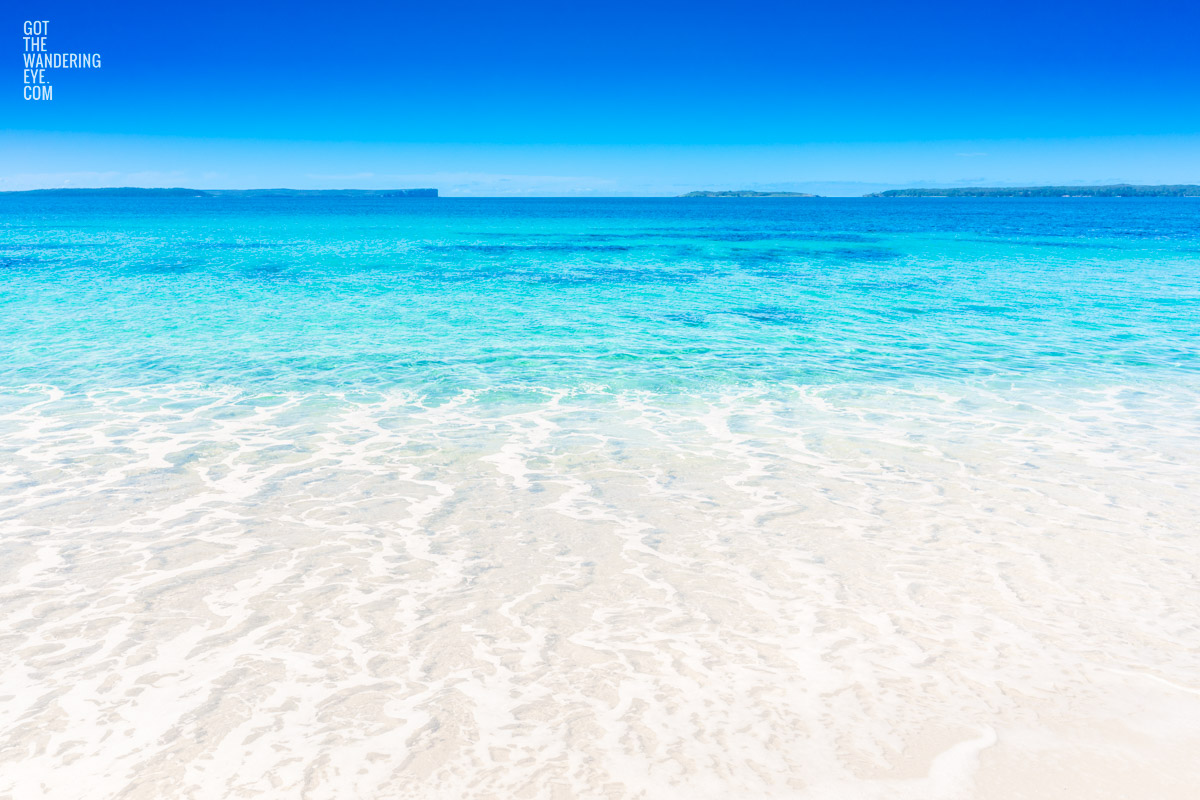 Heavenly Hyams Beach. Crystal clear waters and white sand beach of the most spectacular beach in the NSW South Coast.