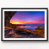 Spectacular purple sunrise, purple ocean pool paradise at Mahon Pool, Maroubra. Framed art photography, wall art prints by Allan Chan.