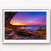 Spectacular purple sunrise, purple ocean pool paradise at Mahon Pool, Maroubra. Framed art photography, wall art prints by Allan Chan.