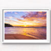 Tamarama Beach Sunrise Prints. Gorgeous golden glow in Sydney. Framed art photography, wall art prints by Allan Chan.