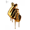 Golden Hand Emoji Love dripping in metallic gold paint. From the designer collection by Allan Chan.