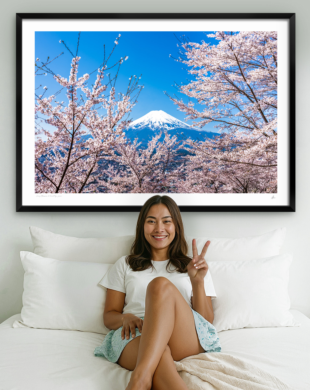 GTWE_PRINTS_CHERRY-BLOSSOMS Gotthewanderingeye by Allan Chan. Fine art, travel photography prints - Mount Fuji Cherry Blossoms