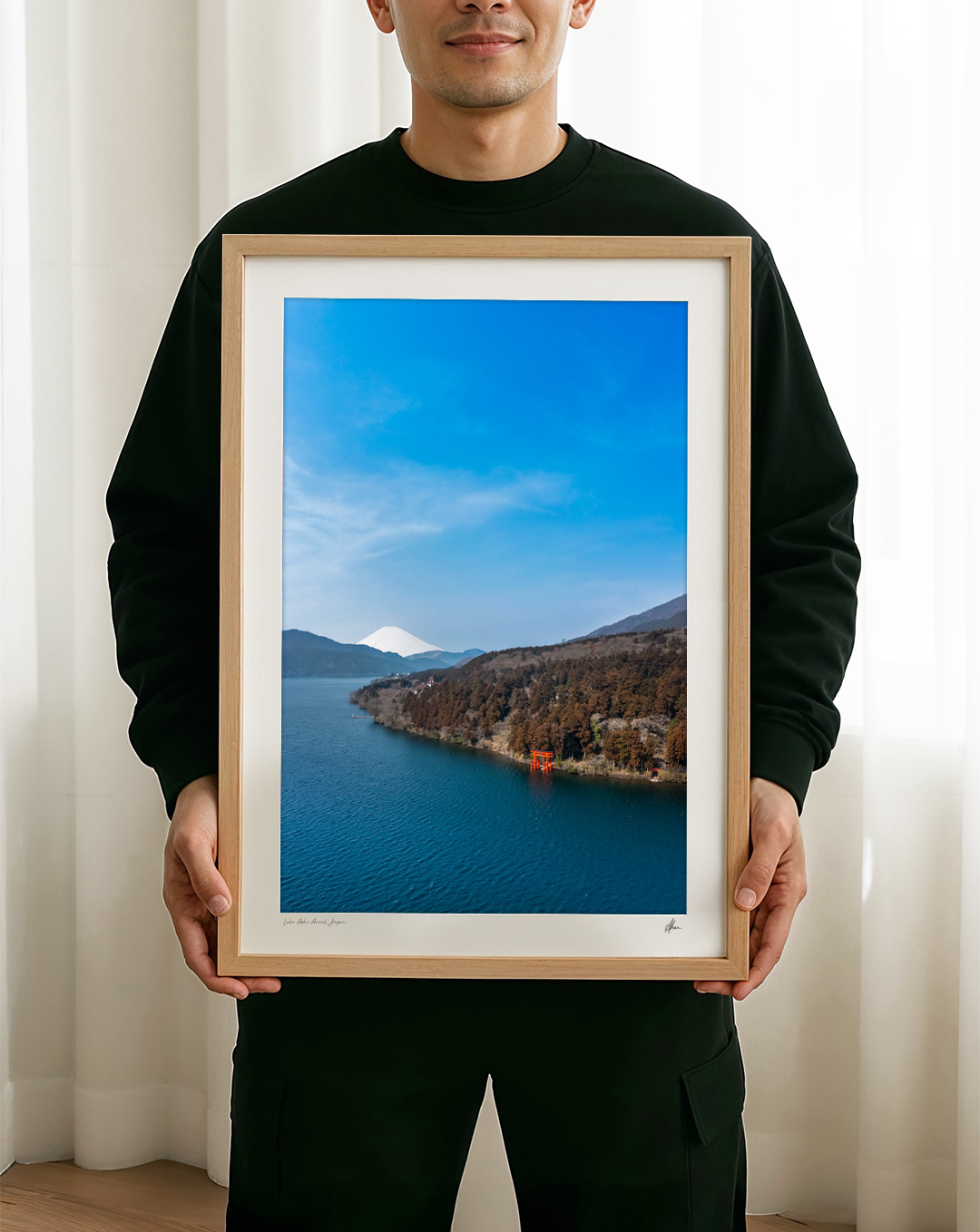 GTWE_PRINTS_LAKE-ASHI-AERIAL Gotthewanderingeye by Allan Chan. Fine art, travel photography prints - Aerial landscape above Lake Ashinoko, Hakone