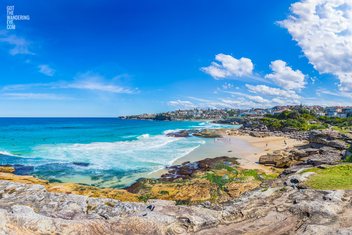 Disappearing MacKenzies Bay Beach in Tamarama. Once in every few years this tiny Sydney beach between Bondi and Tamarama appears.